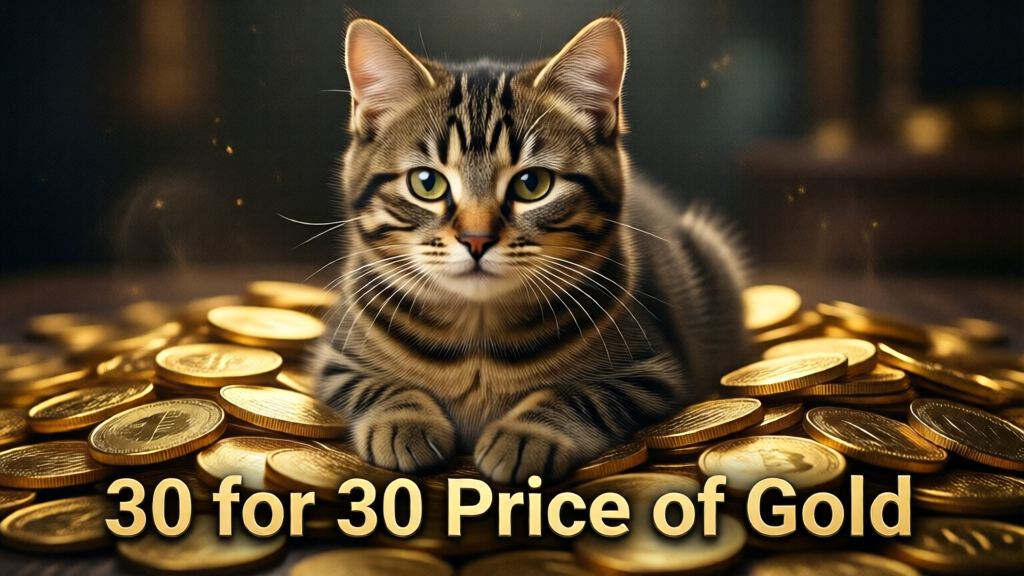 30 for 30 price of gold